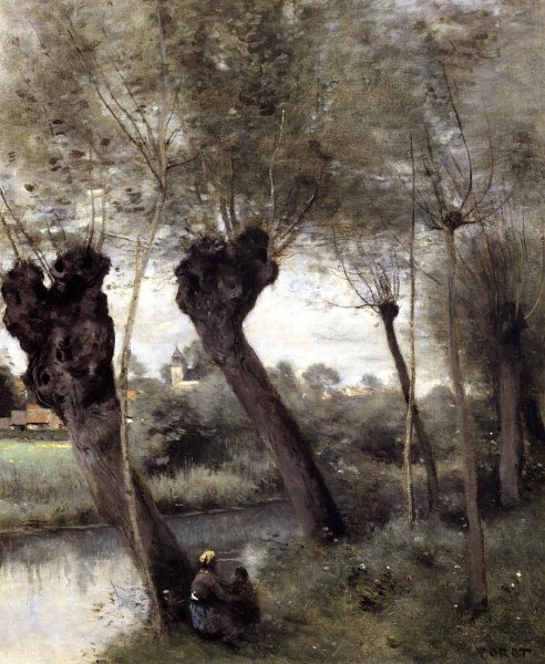 Saint-Nicholas-les-Arras; Willows on the Banks of the Scarpe