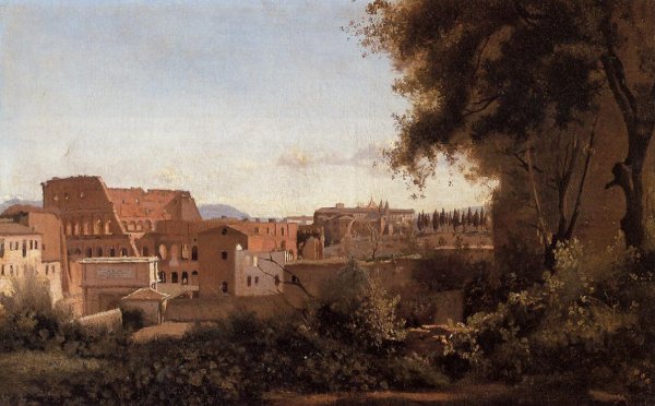 Rome - View from the Farnese Gardens, Noon (or Study of the Coliseum)