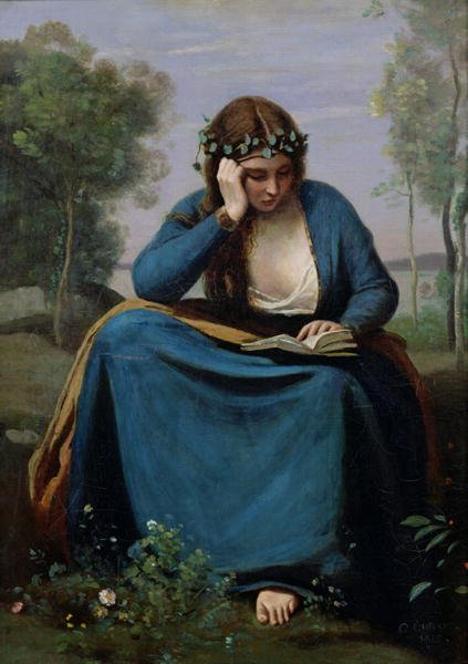 The Reader Crowned with Flowers, or Virgil's Muse, 1845