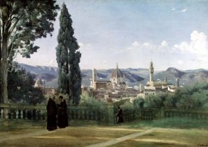 View of Florence from the Boboli Gardens, c.1834-36