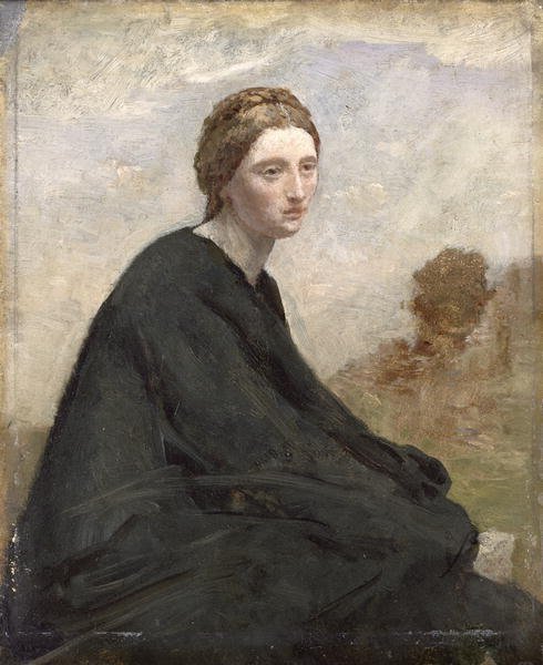 The brooding girl, c.1857