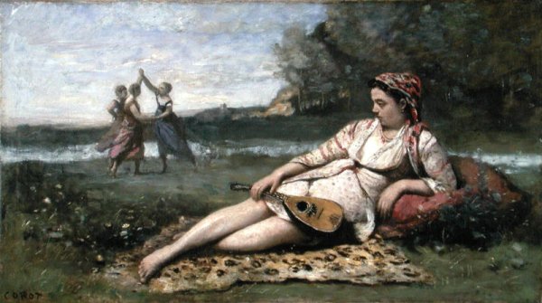 Young Women of Sparta (or Gypsy Reclining) c.1868-70