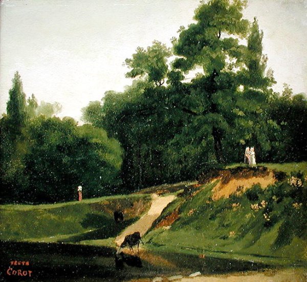 Villa d'Avray - Banks of the Stream near the Corot Property