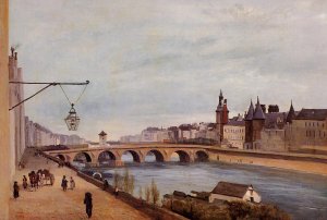 View of the Pont au Change from Quai de Gesvres, Summer 1830