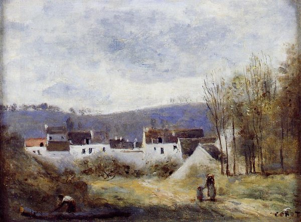 Village at the Foot of a Hill, Ile-de-France