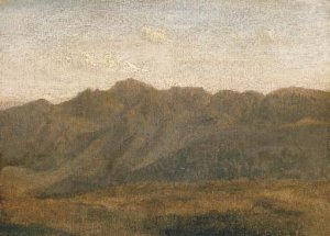 Environs de Rome, etude de montagnes