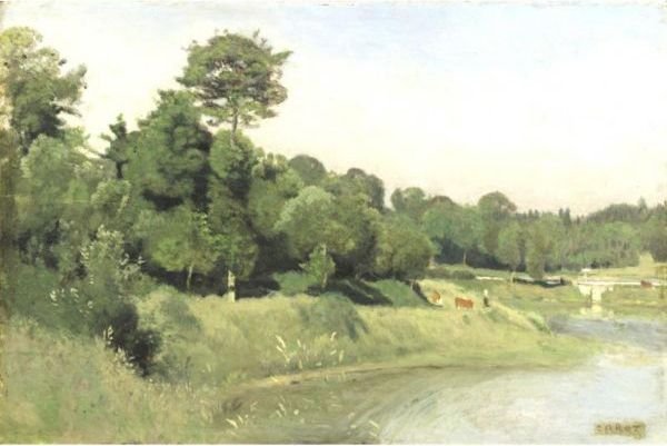 Paysage Au Bord De La Riviere