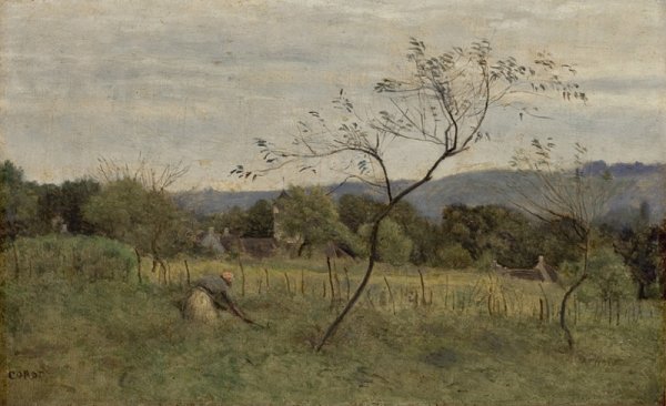 Landscape with Peasant Girl