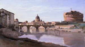 View of St. Peter's and the Castel Sant'Angelo