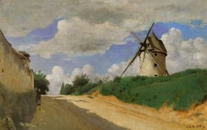 Windmill on the Cote de Picardie, near Versailles